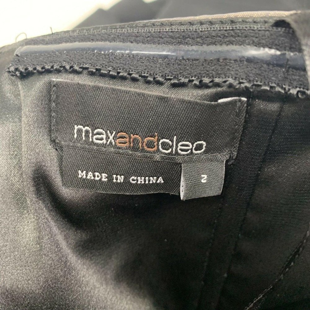 Max And Cleo Gold And Black Empire Waist Dress - Picture 3 of 6